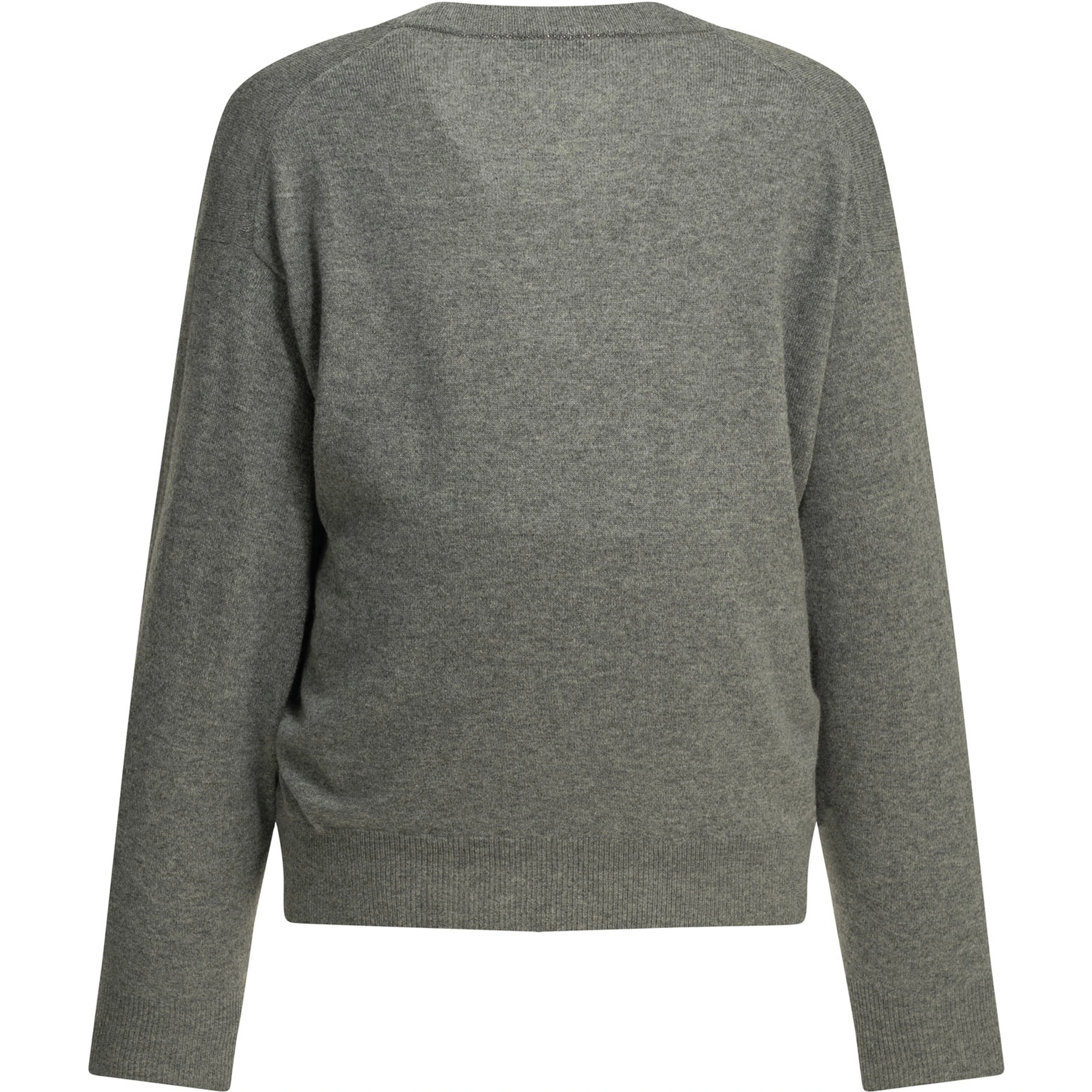 V-neck knitwear in cashmere