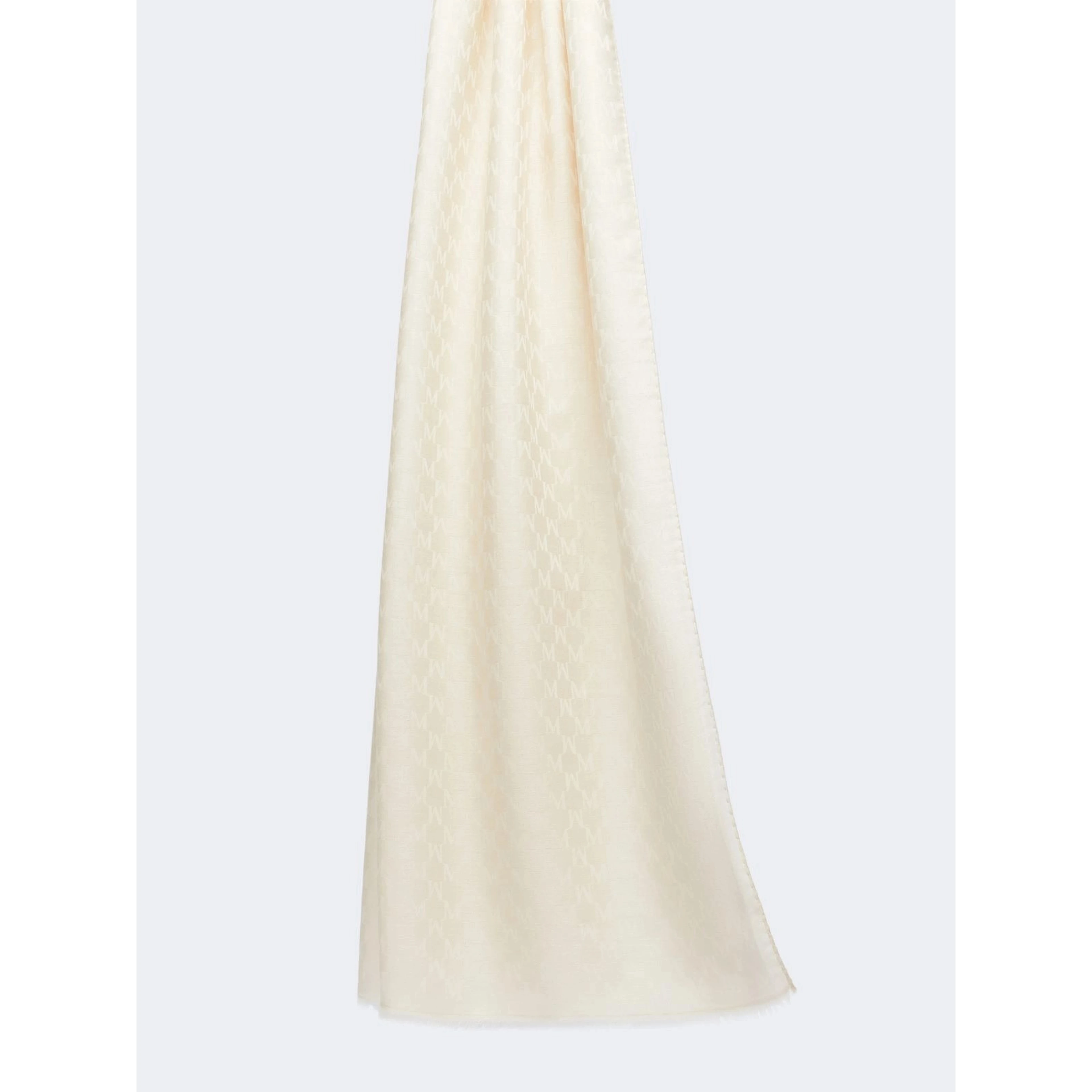Scarf in cotton, silk and wool