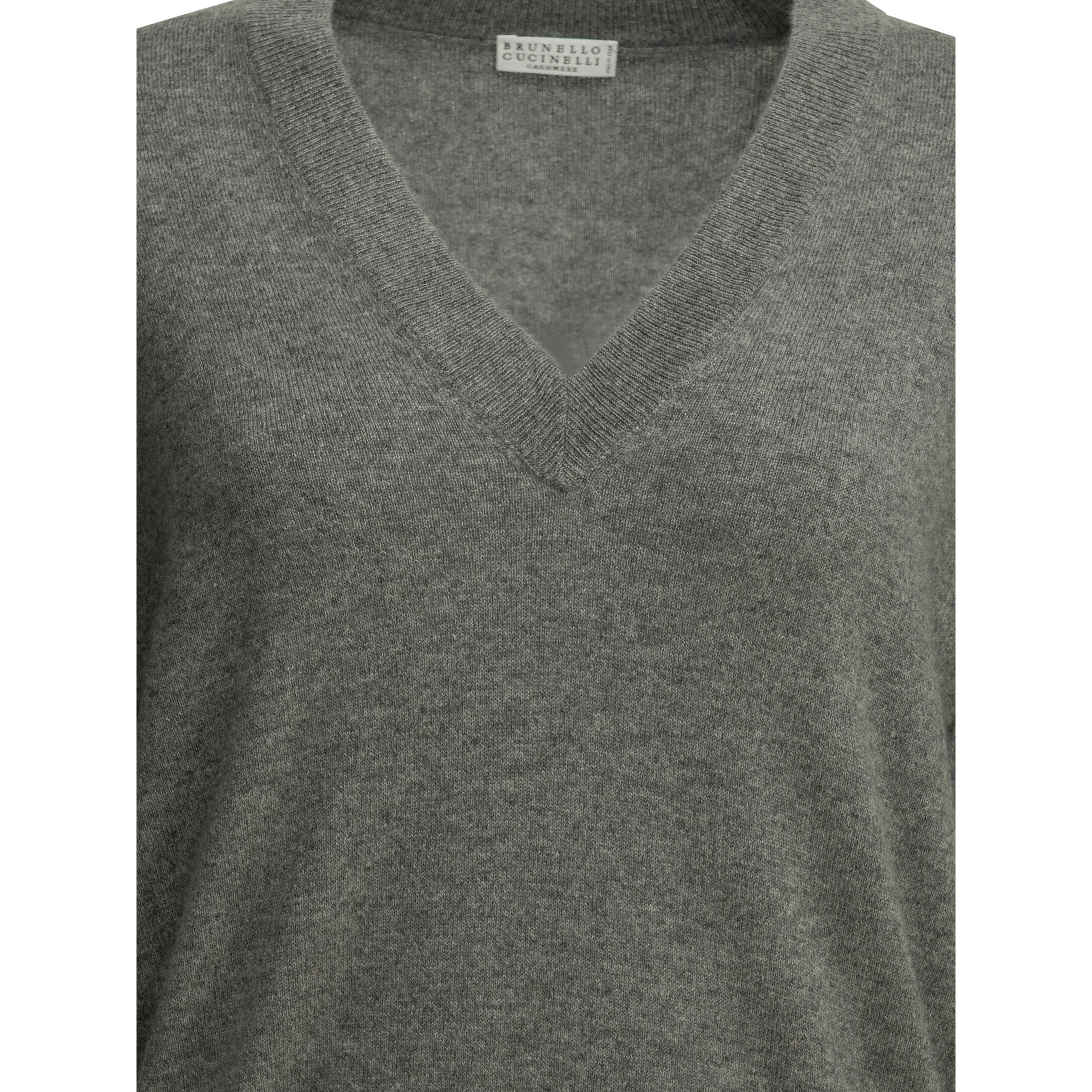 V-neck knitwear in cashmere