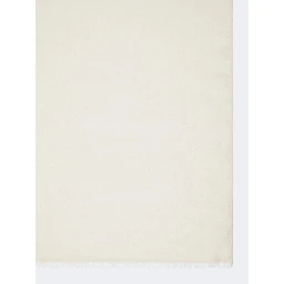 Scarf in cotton, silk and wool