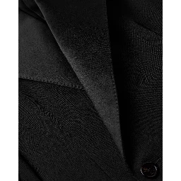 Double-breasted tuxedo jacket in grain de poudre