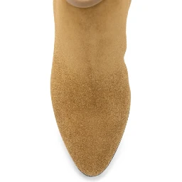 "VLogo 85MM" zip ankle boots in suede