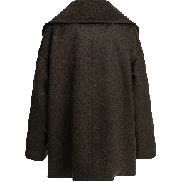 Double-breasted coat in cashmere