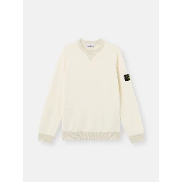 Organic cotton crewneck knitwear