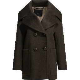 Double-breasted coat in cashmere