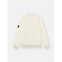 Organic cotton crewneck knitwear