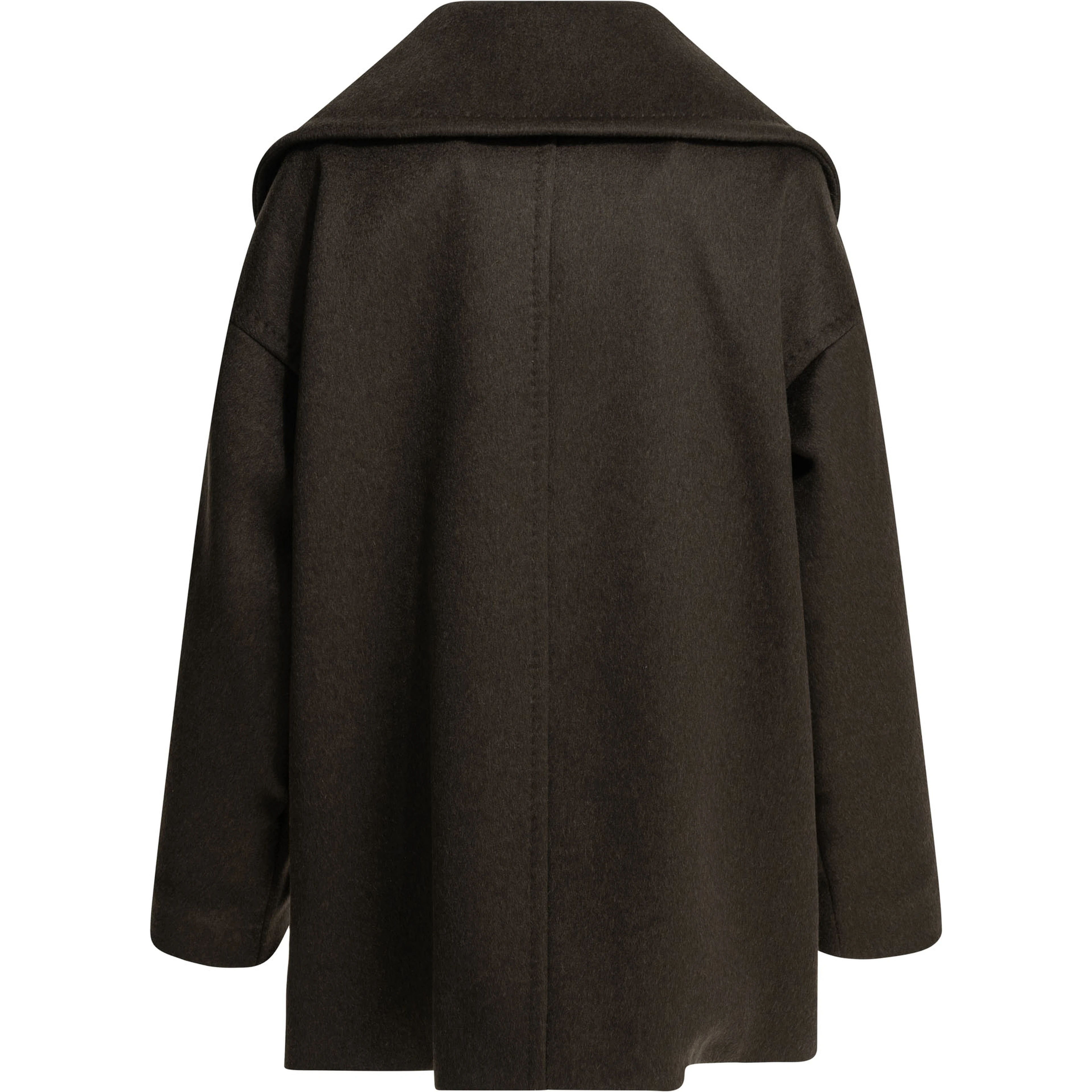 Double-breasted coat in cashmere