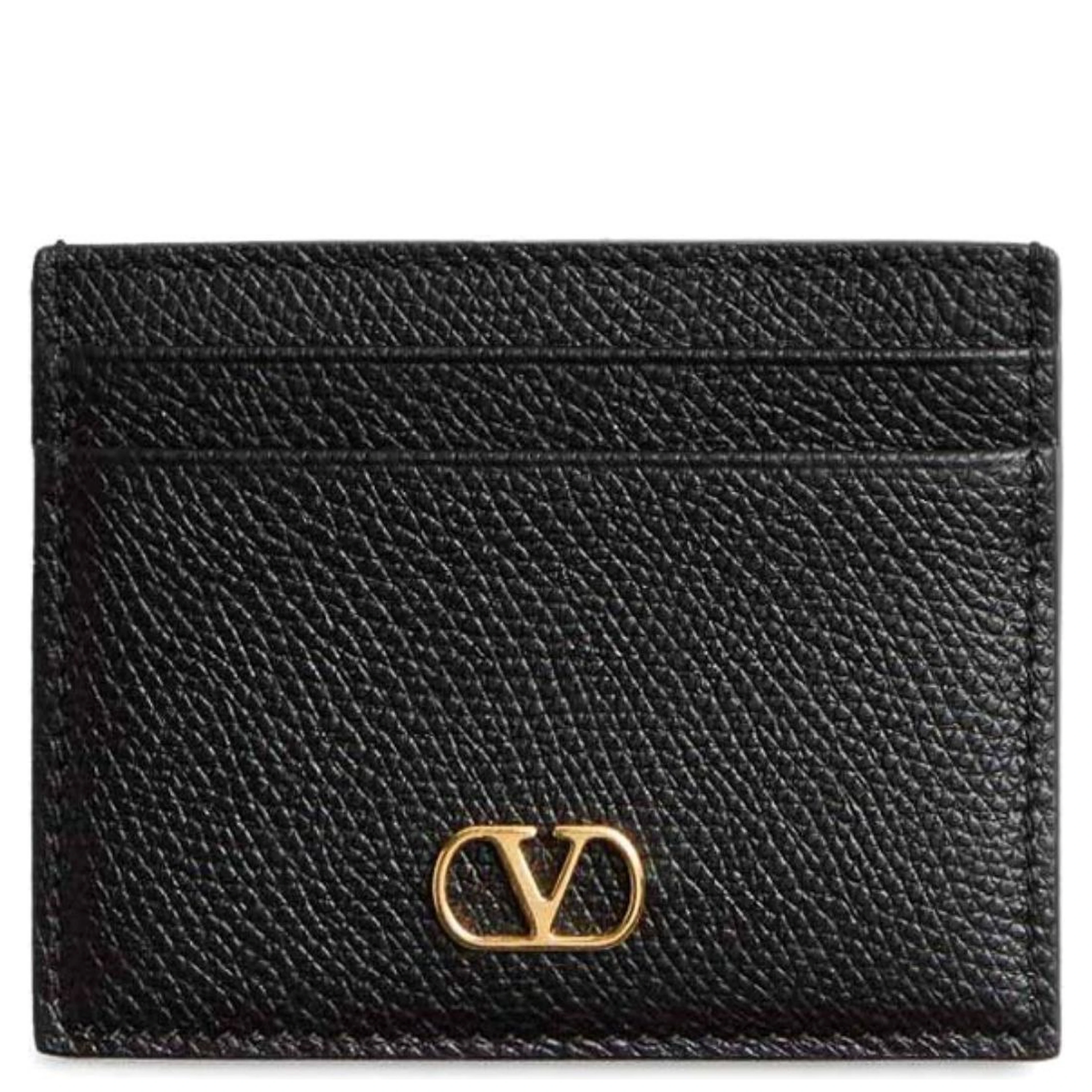 VLogo leather cards holder