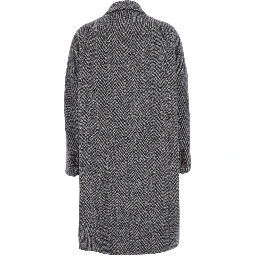 Double-breasted chevron coat