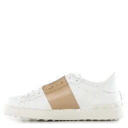 "Open" sneakers in leather