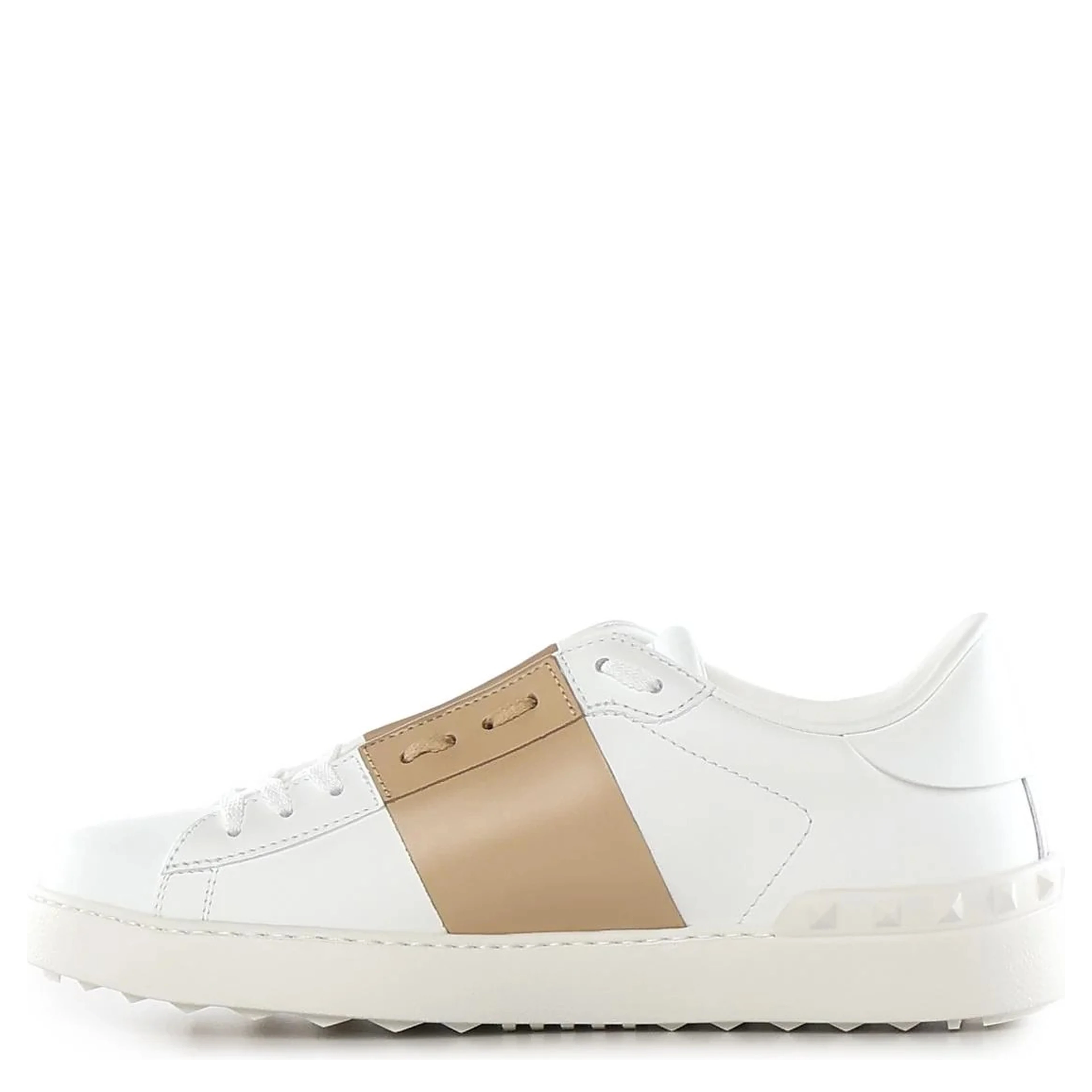 "Open" sneakers in leather