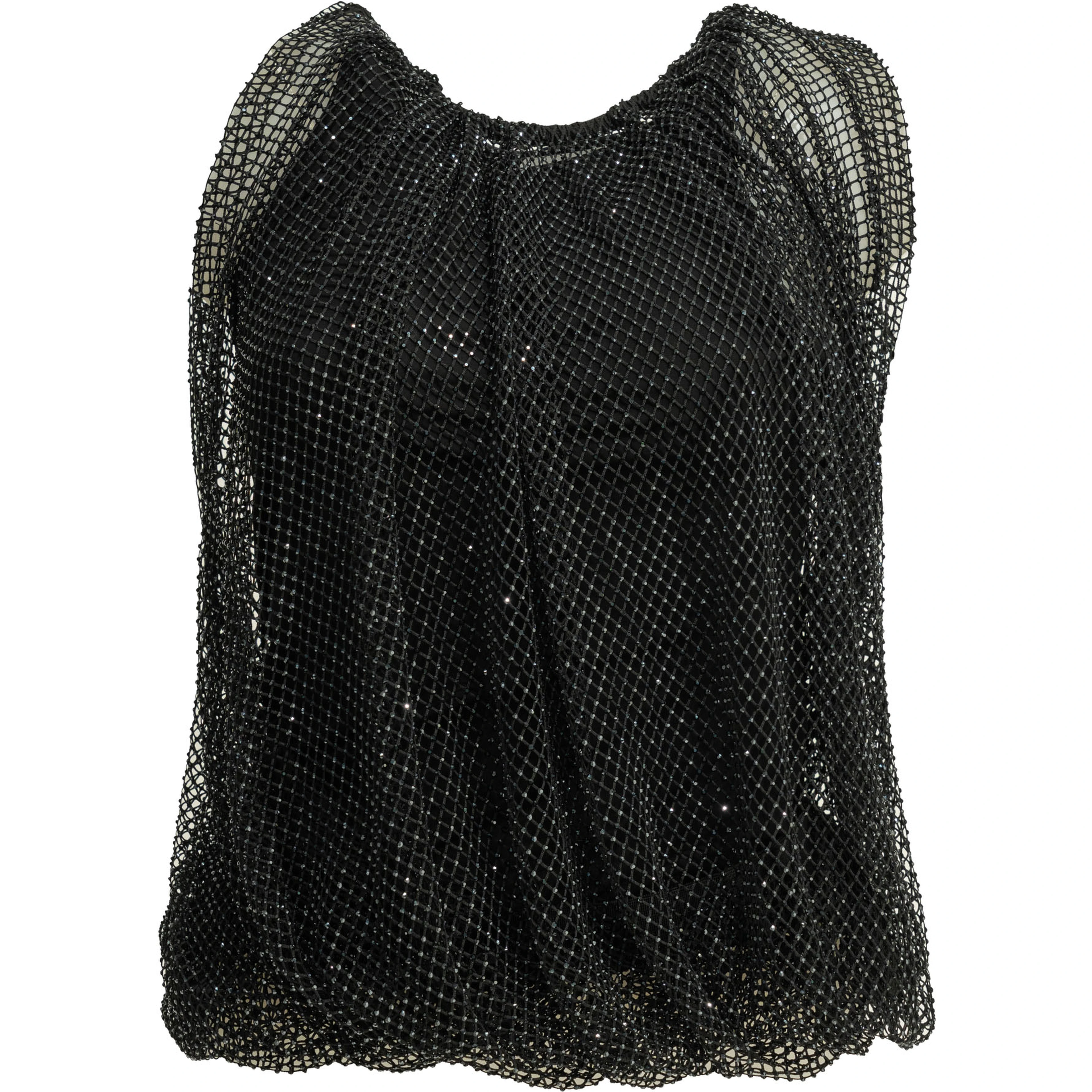 Sleeveless top with sequins
