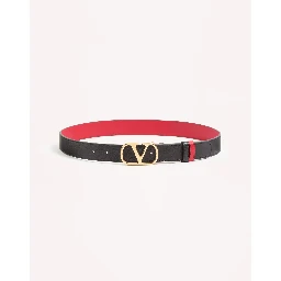 "VLogo Signature" reversible leather belt