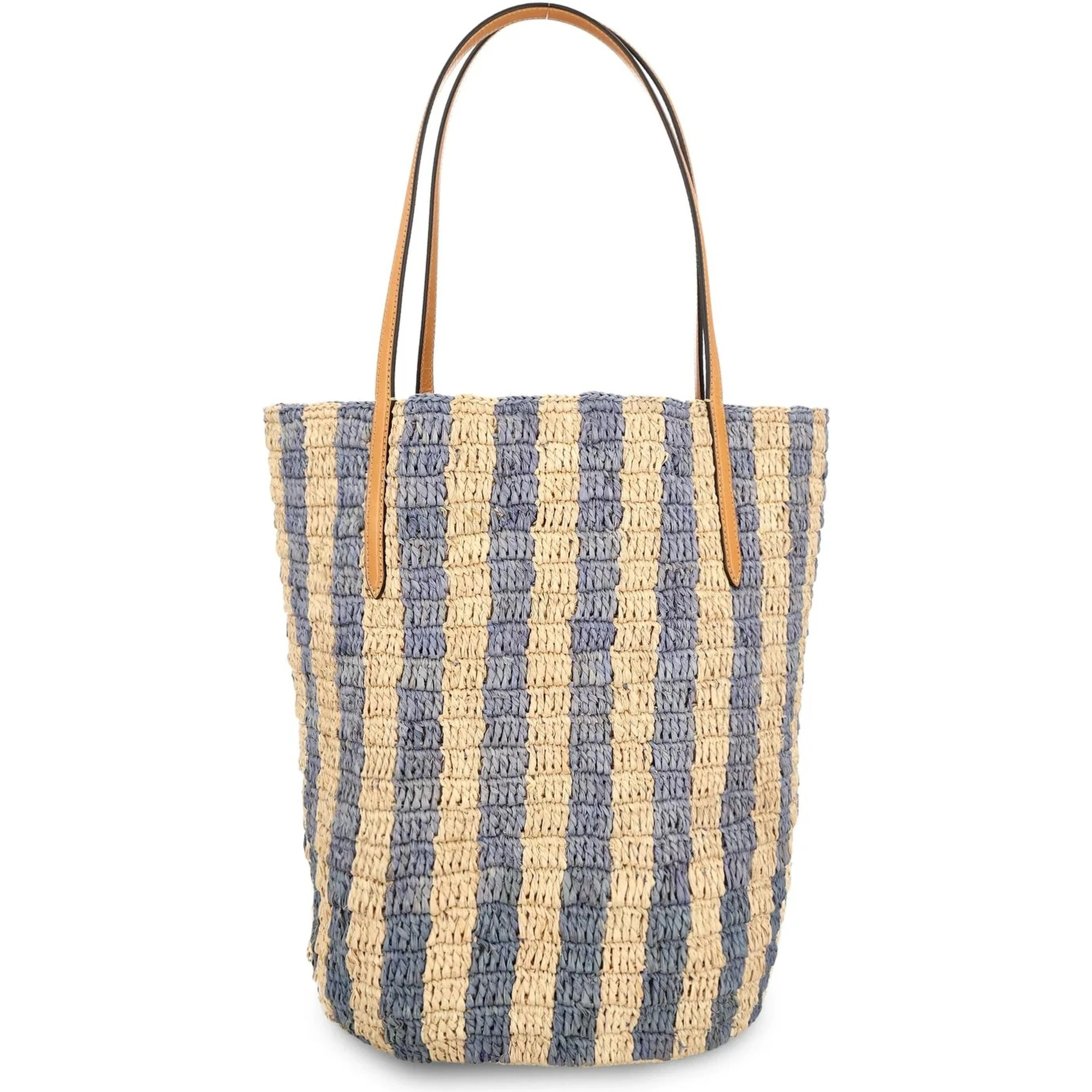 Medium shoulder bag in rafia