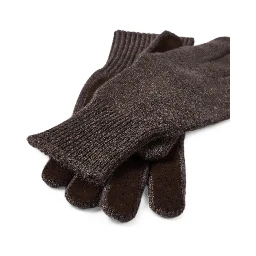Cashmere gloves with leather palms