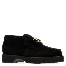 "Lord Chunky" leather loafers with gold logo