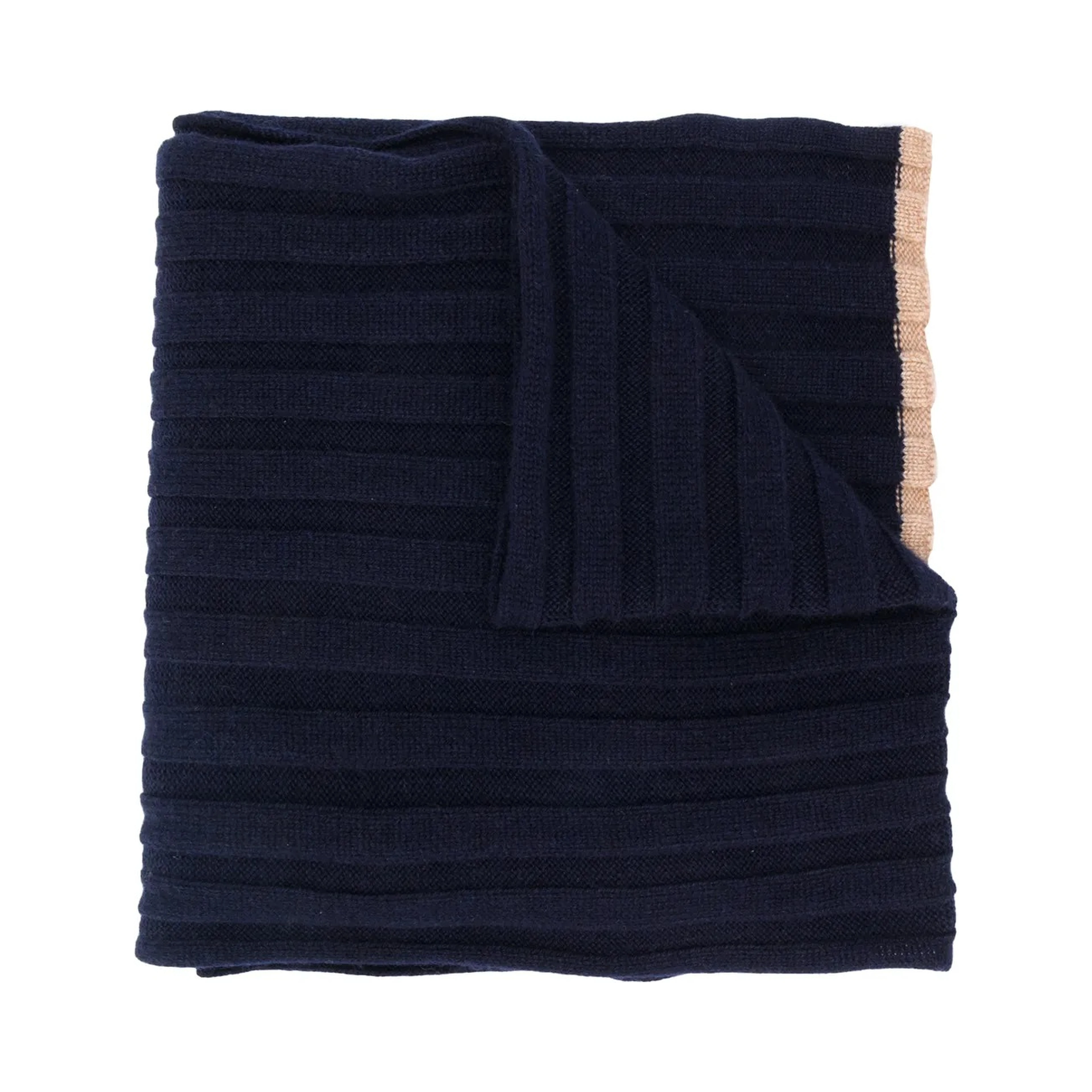 Cashmere ribbed scarf