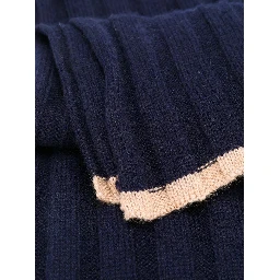 Cashmere ribbed scarf