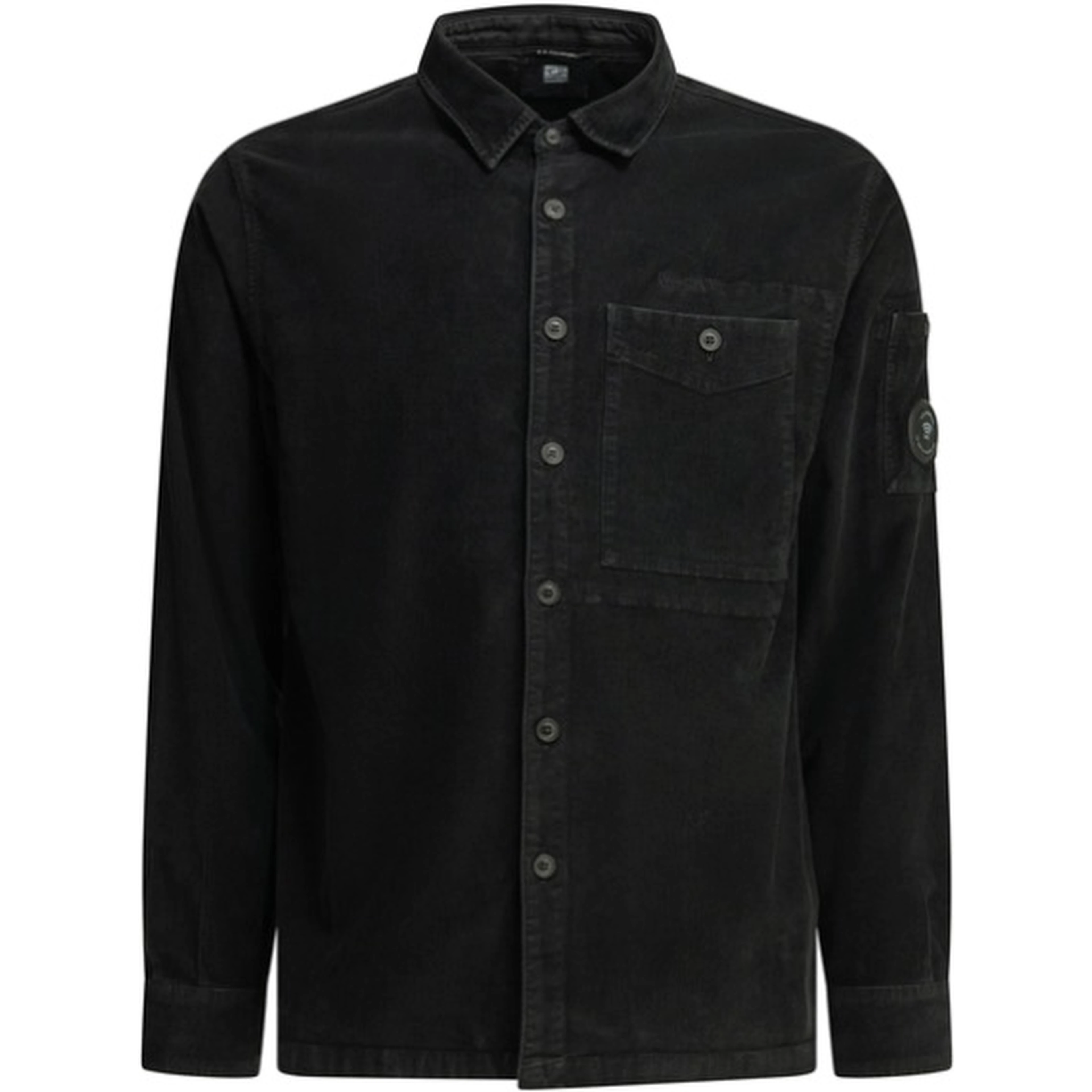 Corduroy overshirt jacket with Lens logo