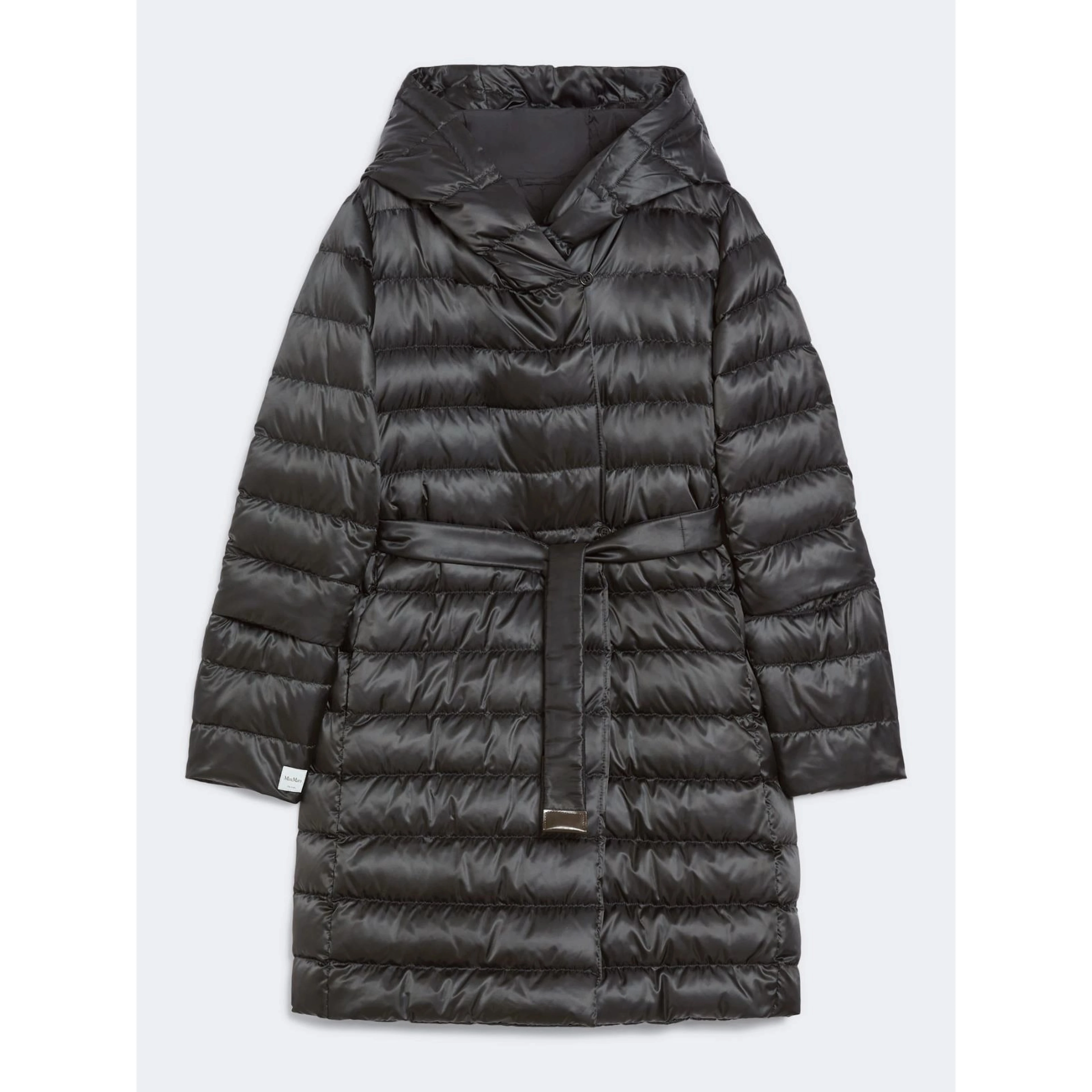 Belted reversible down jacket