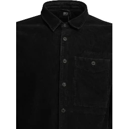 Corduroy overshirt jacket with Lens logo