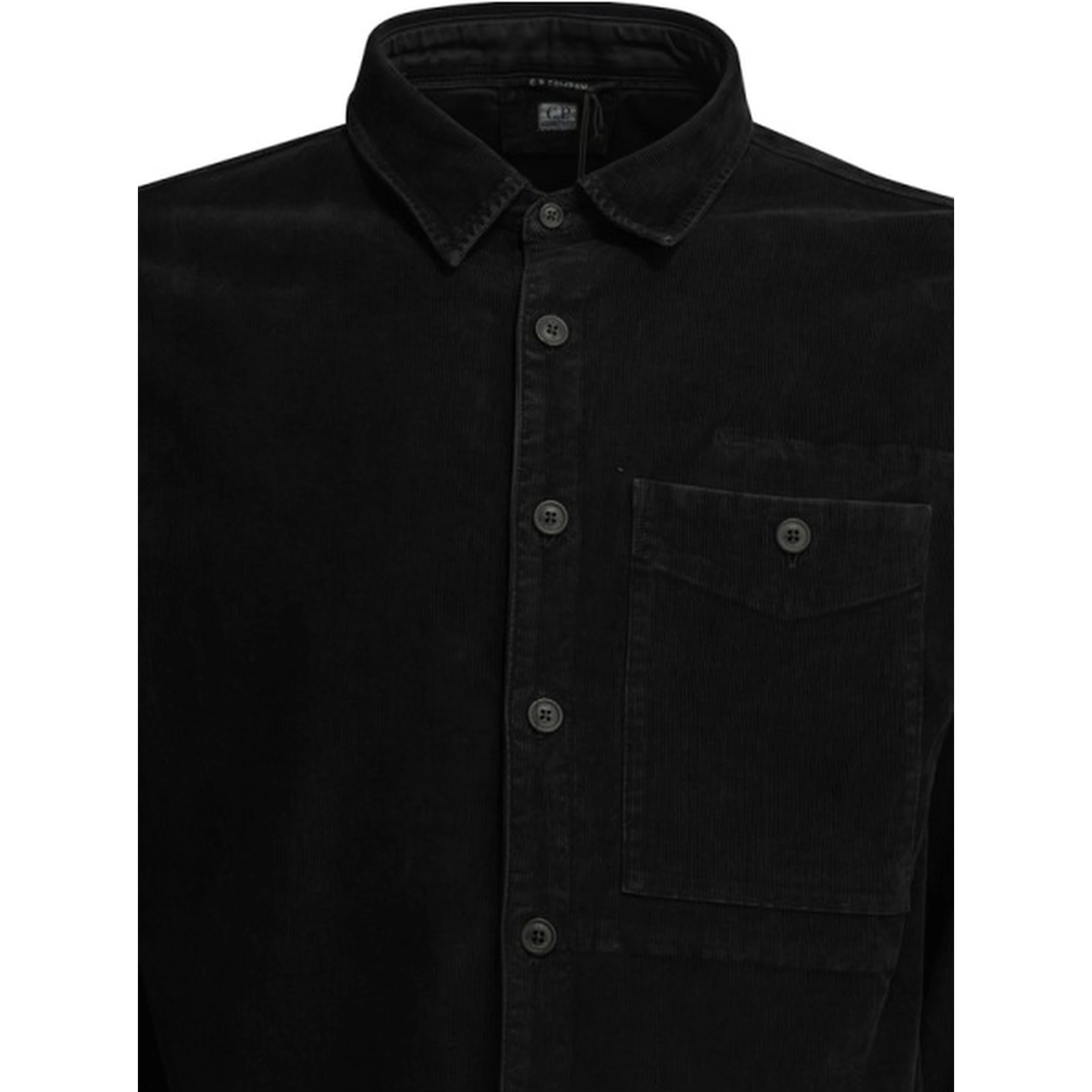 Corduroy overshirt jacket with Lens logo