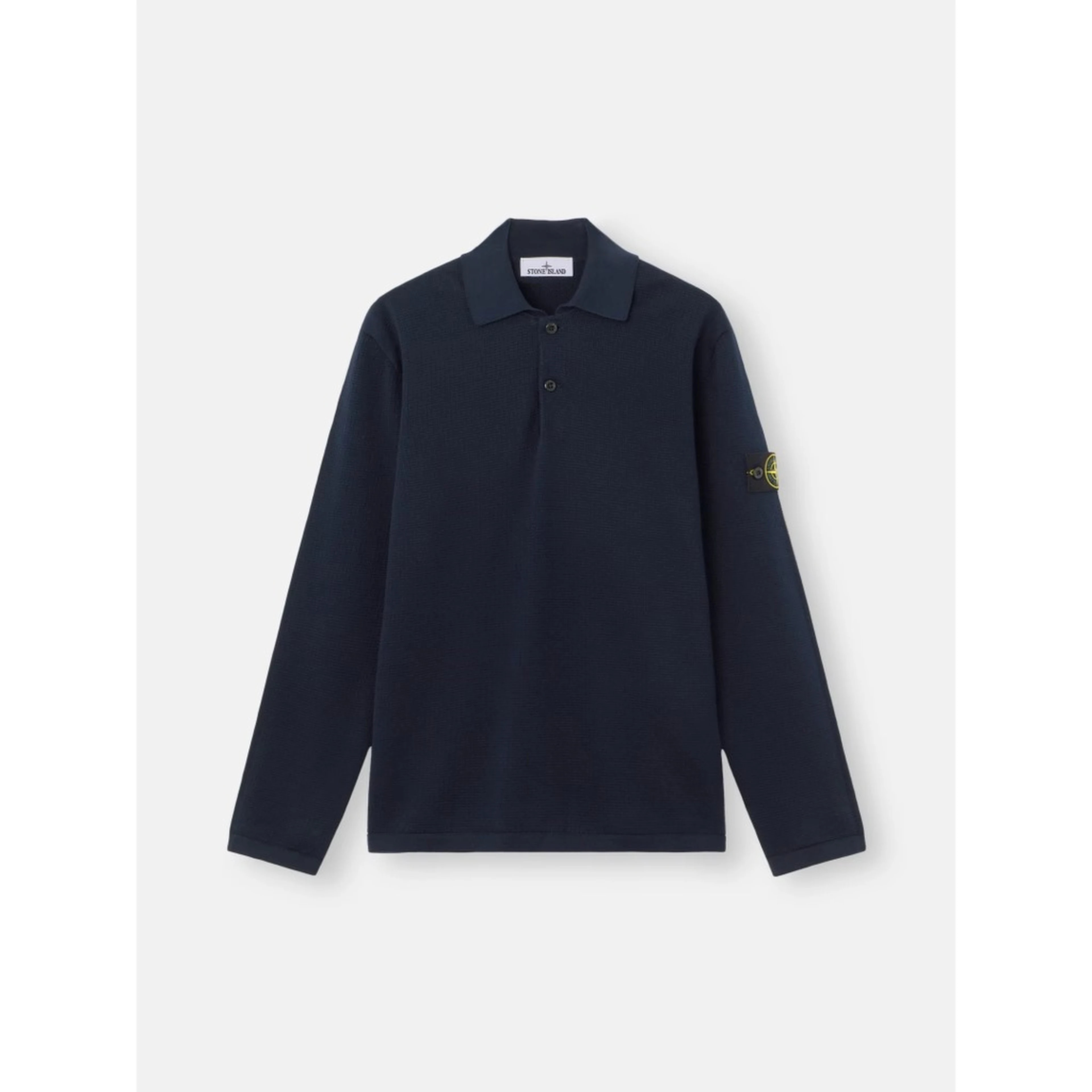 Long sleeves polo shirti in Compass patch