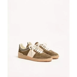 "Upvillage" sneakers in suede and nappa calfskin