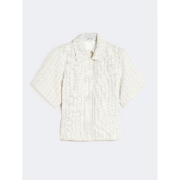 Pinstripe pique jersey shirt