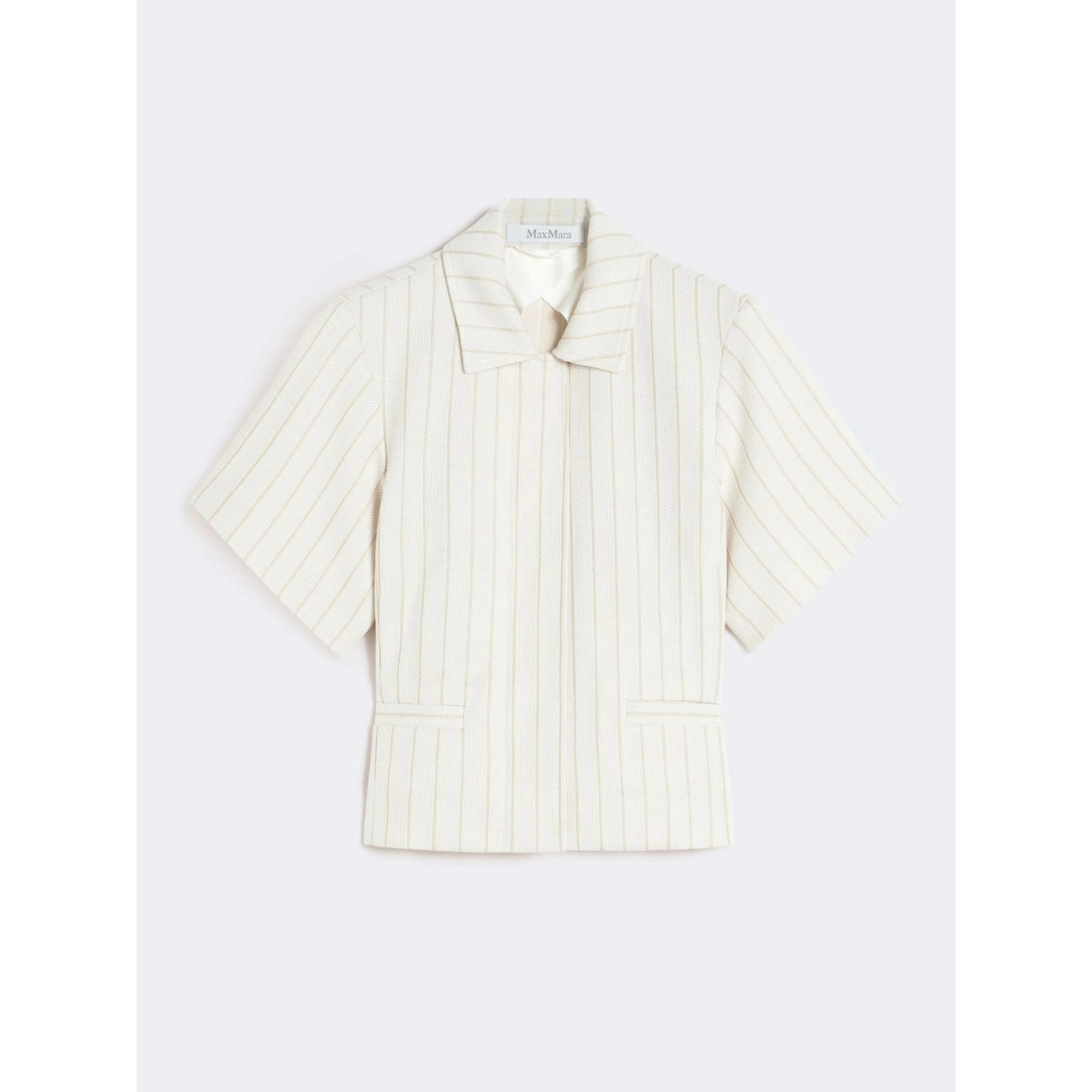 Pinstripe pique jersey shirt