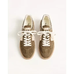 "Upvillage" sneakers in suede and nappa calfskin