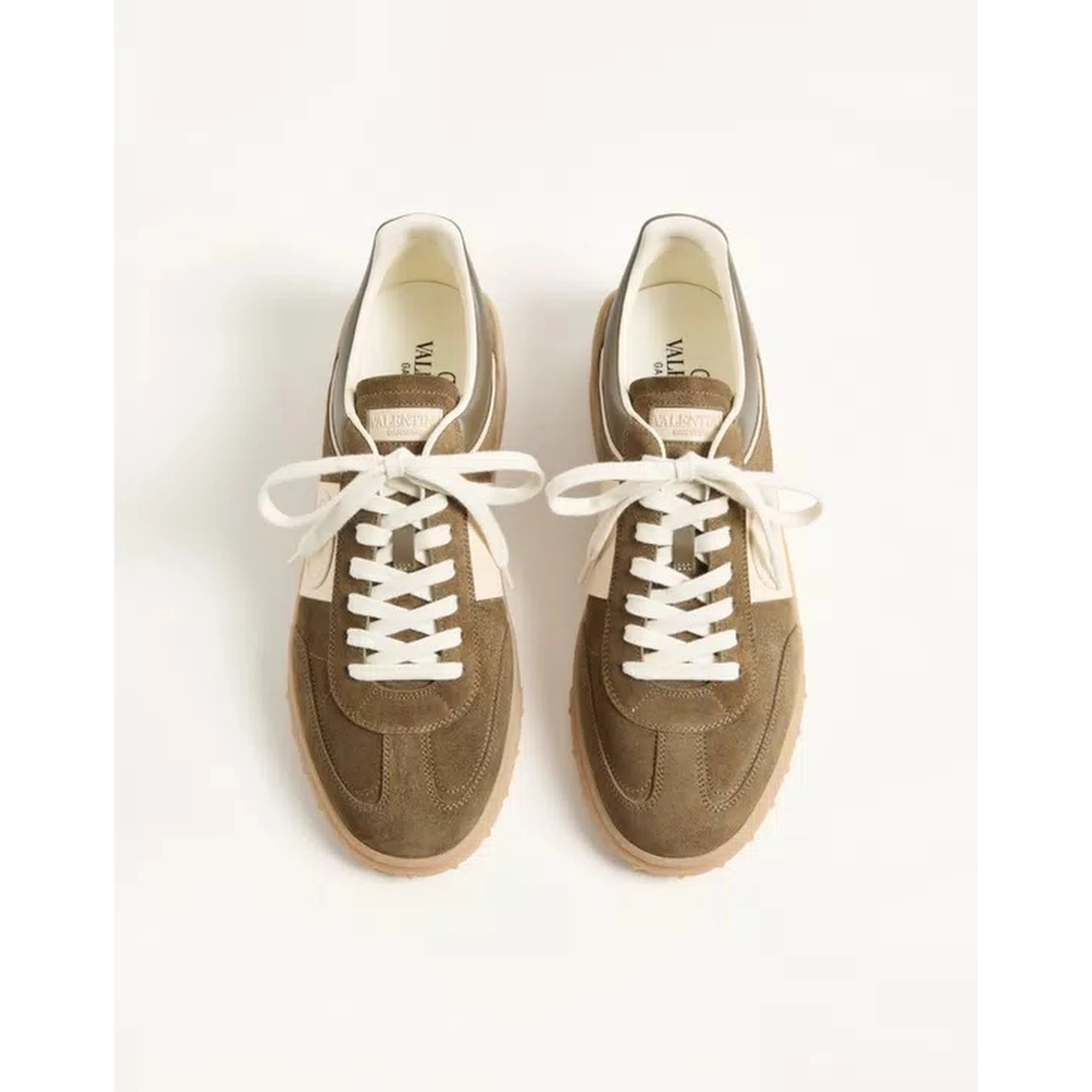 "Upvillage" sneakers in suede and nappa calfskin