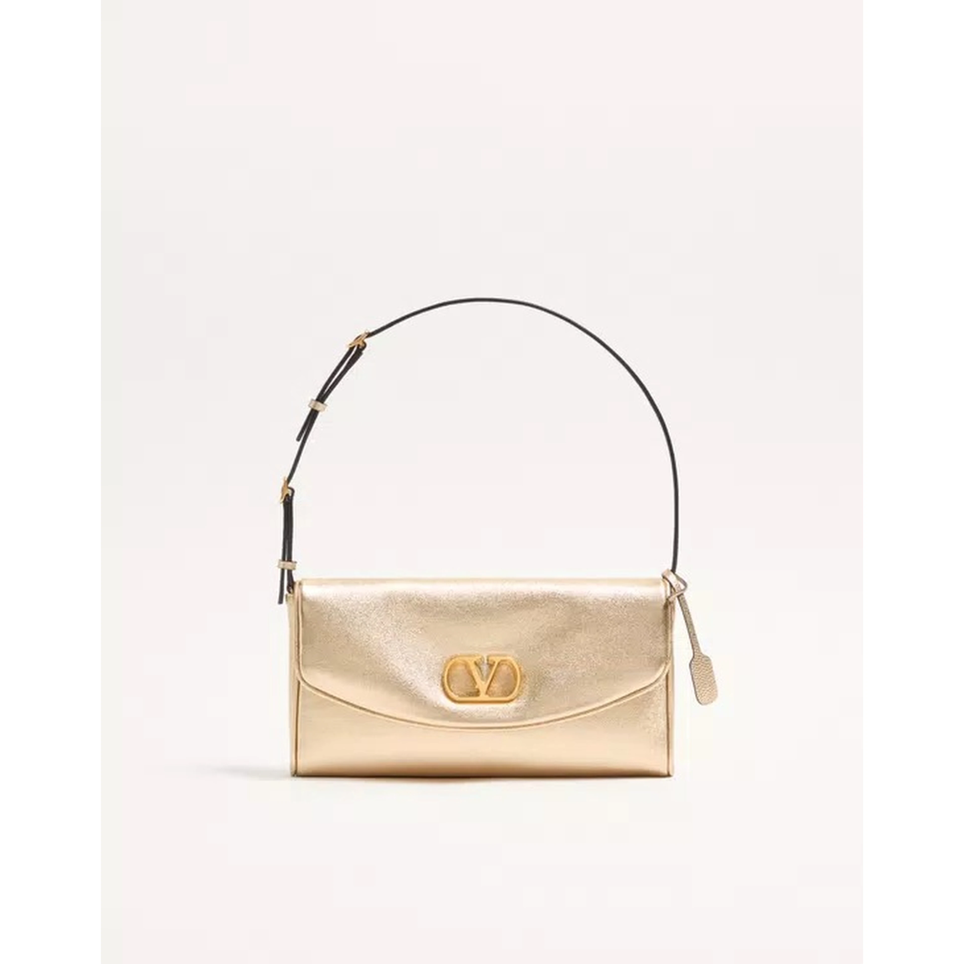 "DeVain" small shoulder bag in laminated nappa leather