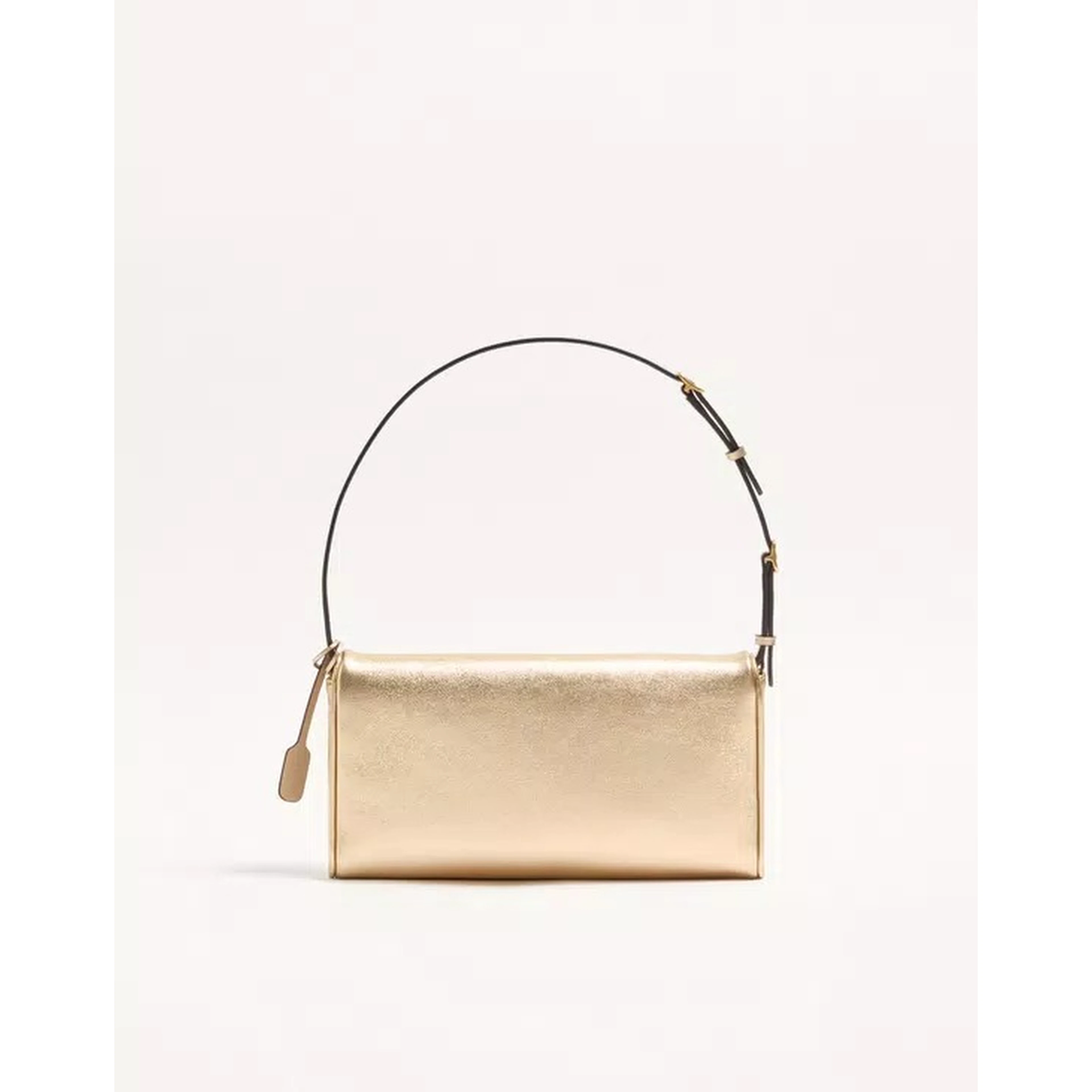 "DeVain" small shoulder bag in laminated nappa leather