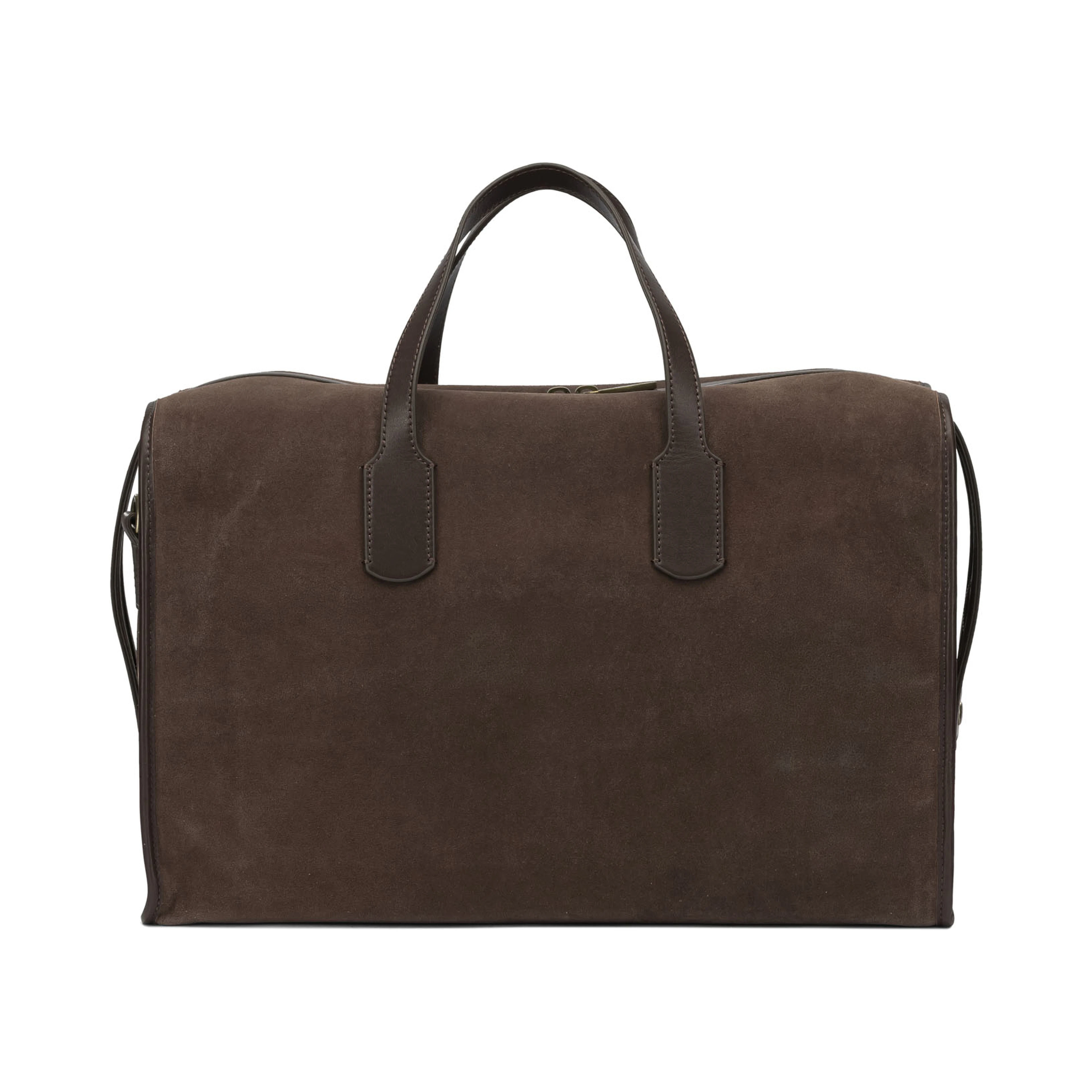 Travel bag in suede leather
