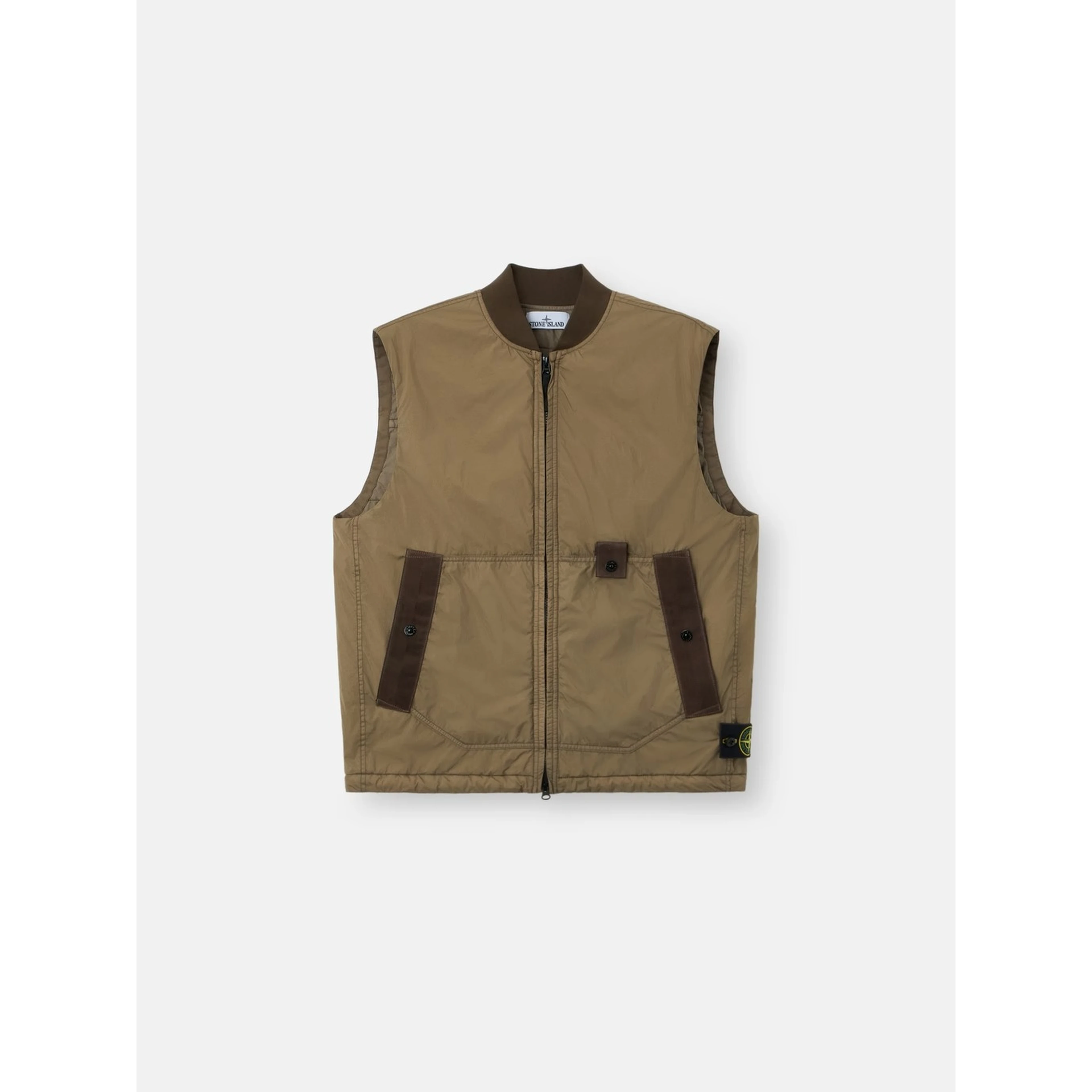 "Crinkle Reps NY" sleeveless jacket
