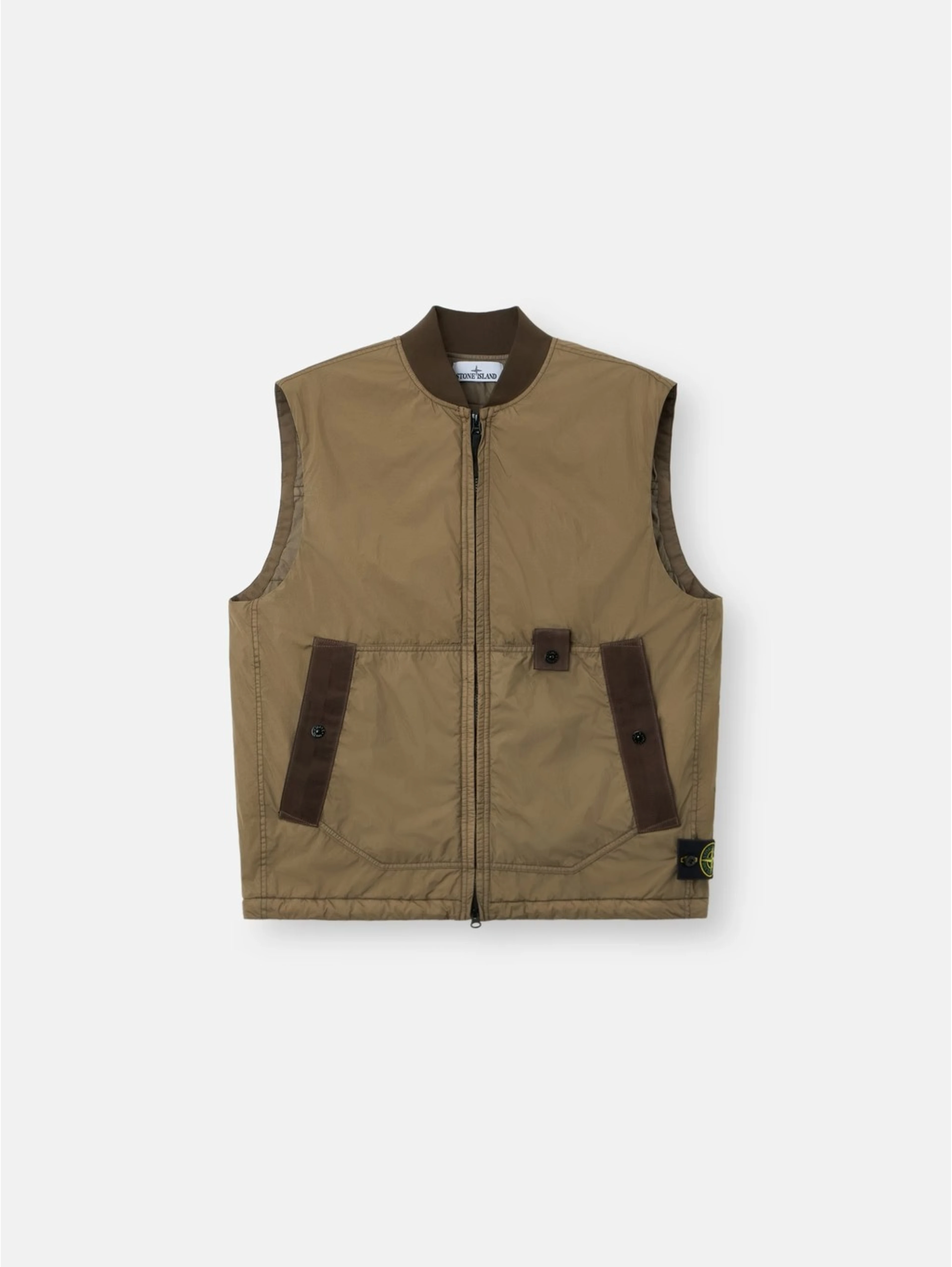 "Crinkle Reps NY" sleeveless jacket