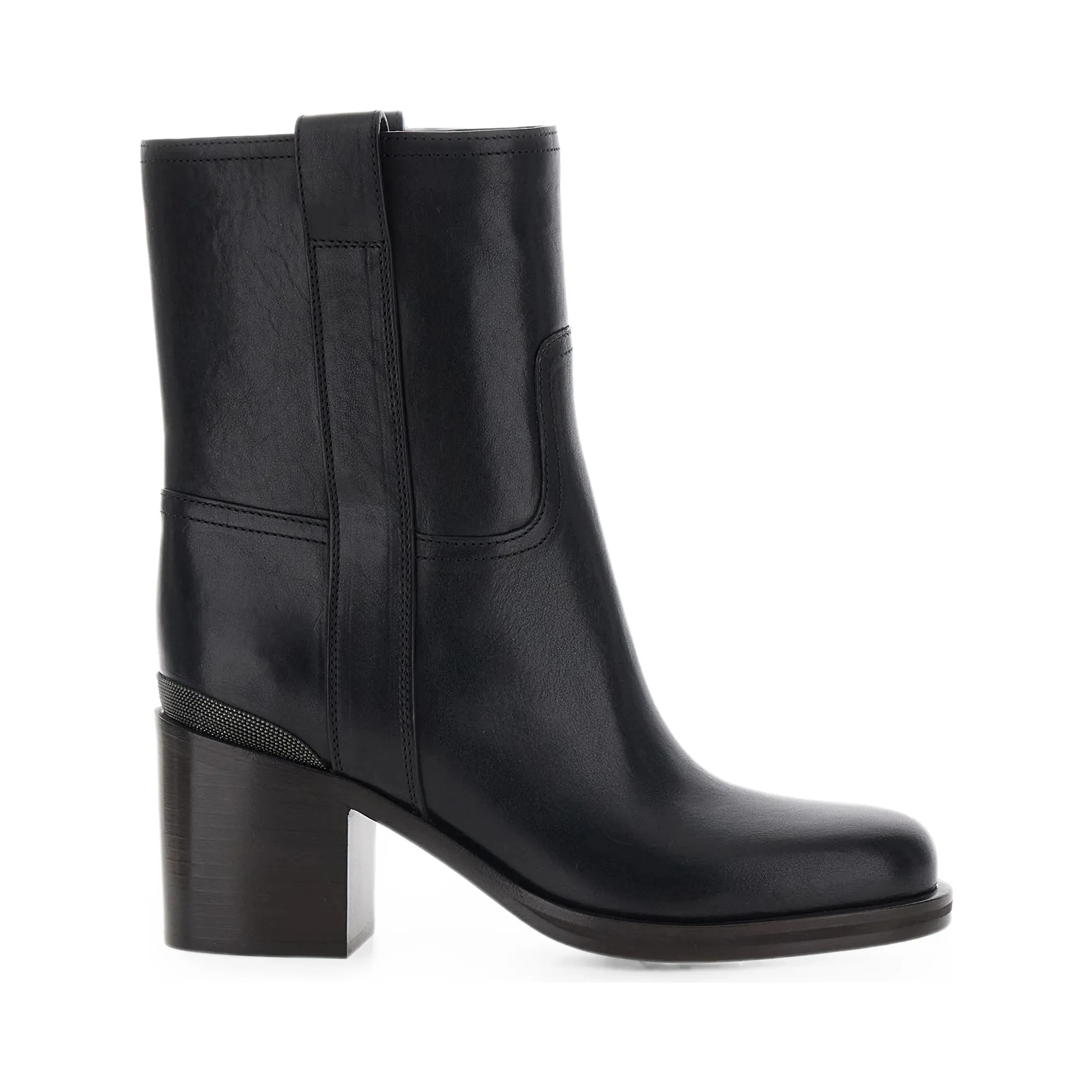 Leather ankle boots 30 mm