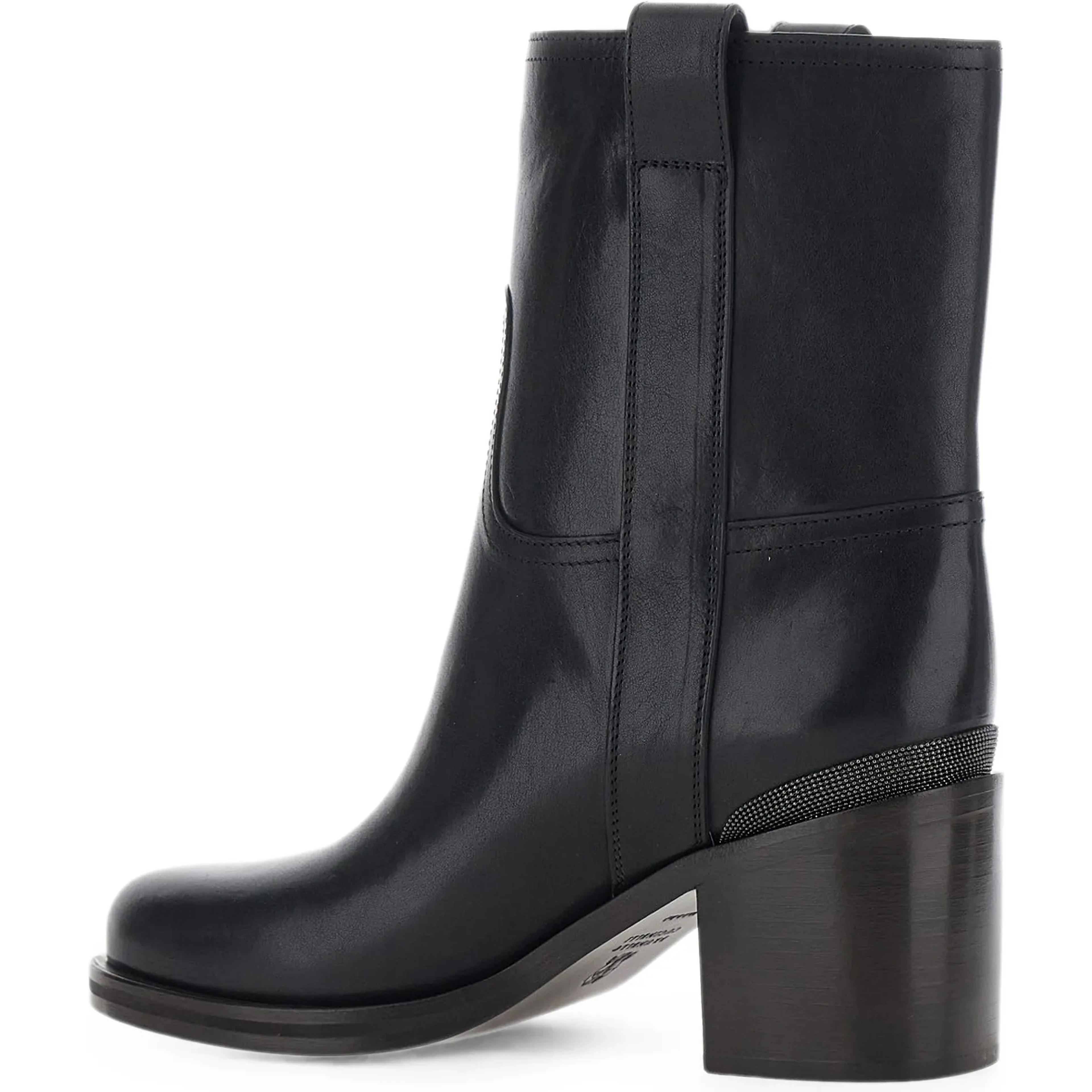Leather ankle boots 30 mm