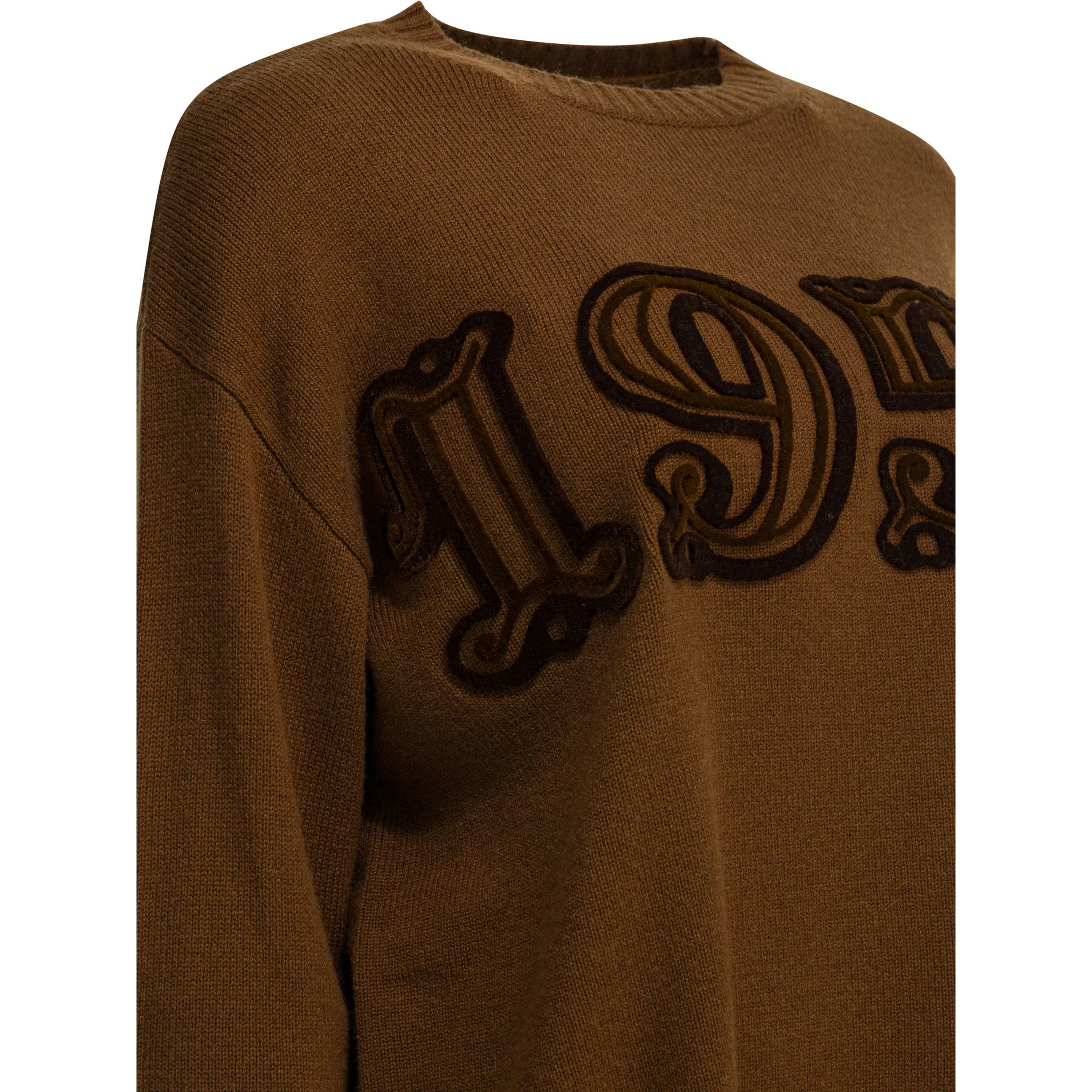 Crewneck knitwear in wool and cashmere