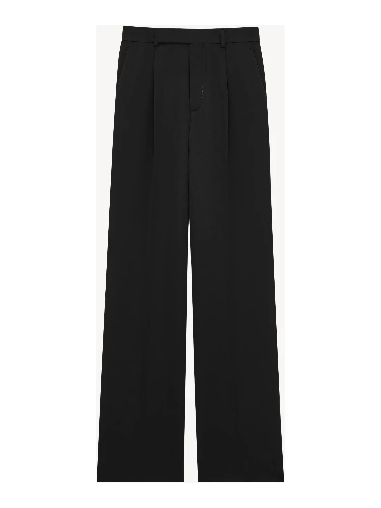 Mid-rise tailored trousers