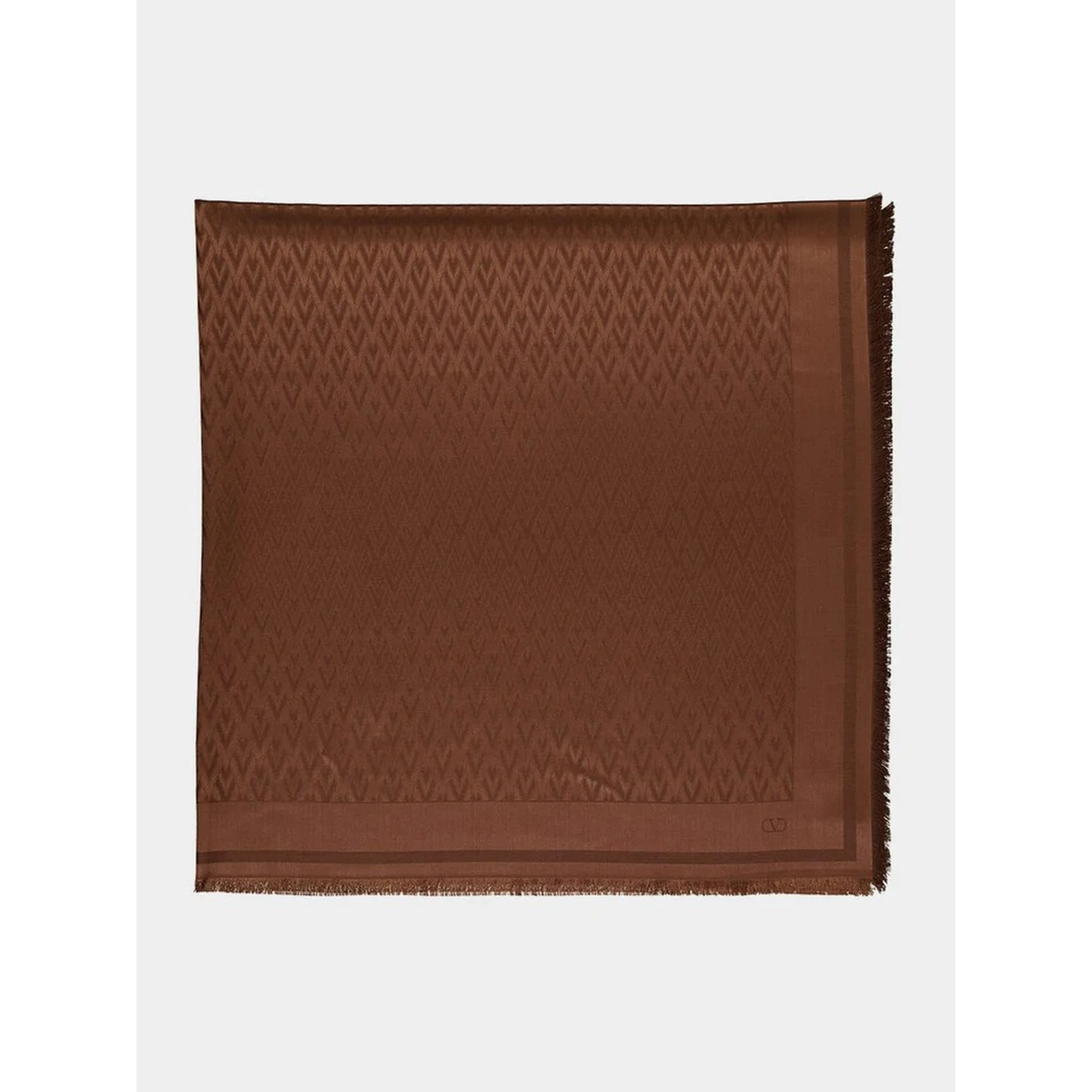 "Toute La V" wool and silk scarf