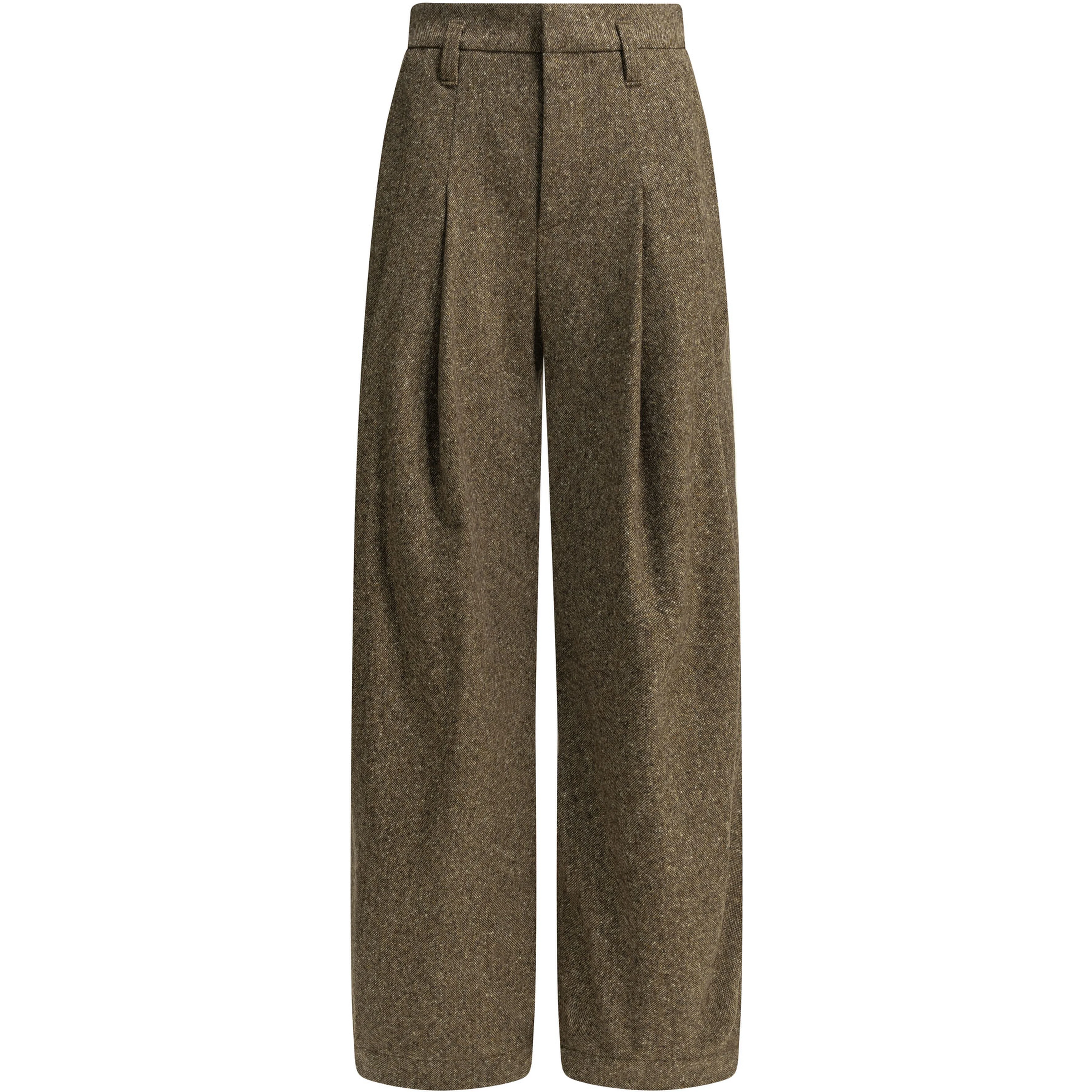Wool high waisted pants