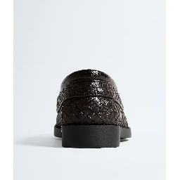 "Pier" laced loafers in woven leather