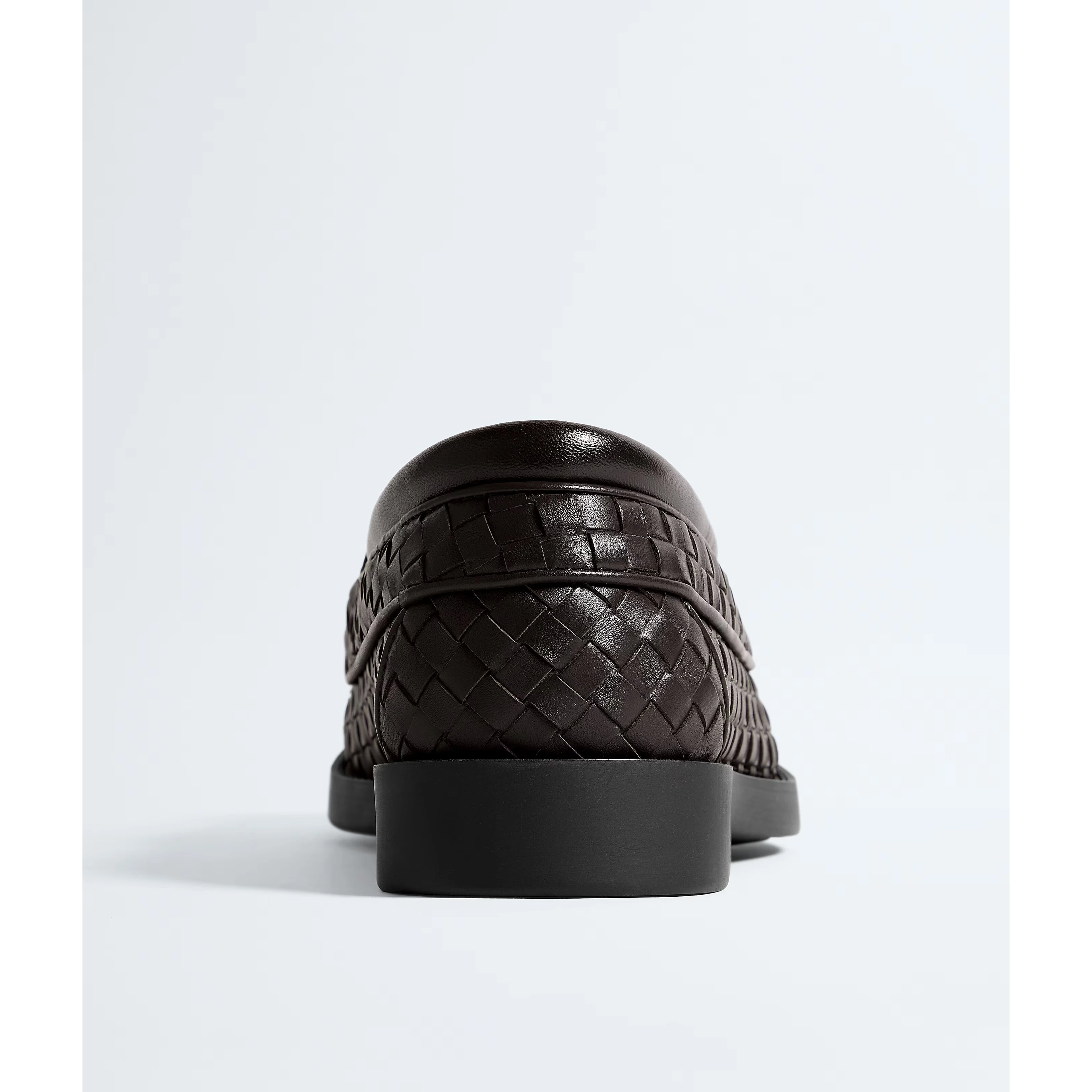 "Pier" laced loafers in woven leather