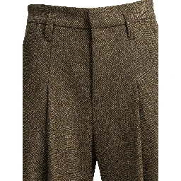 Wool high waisted pants