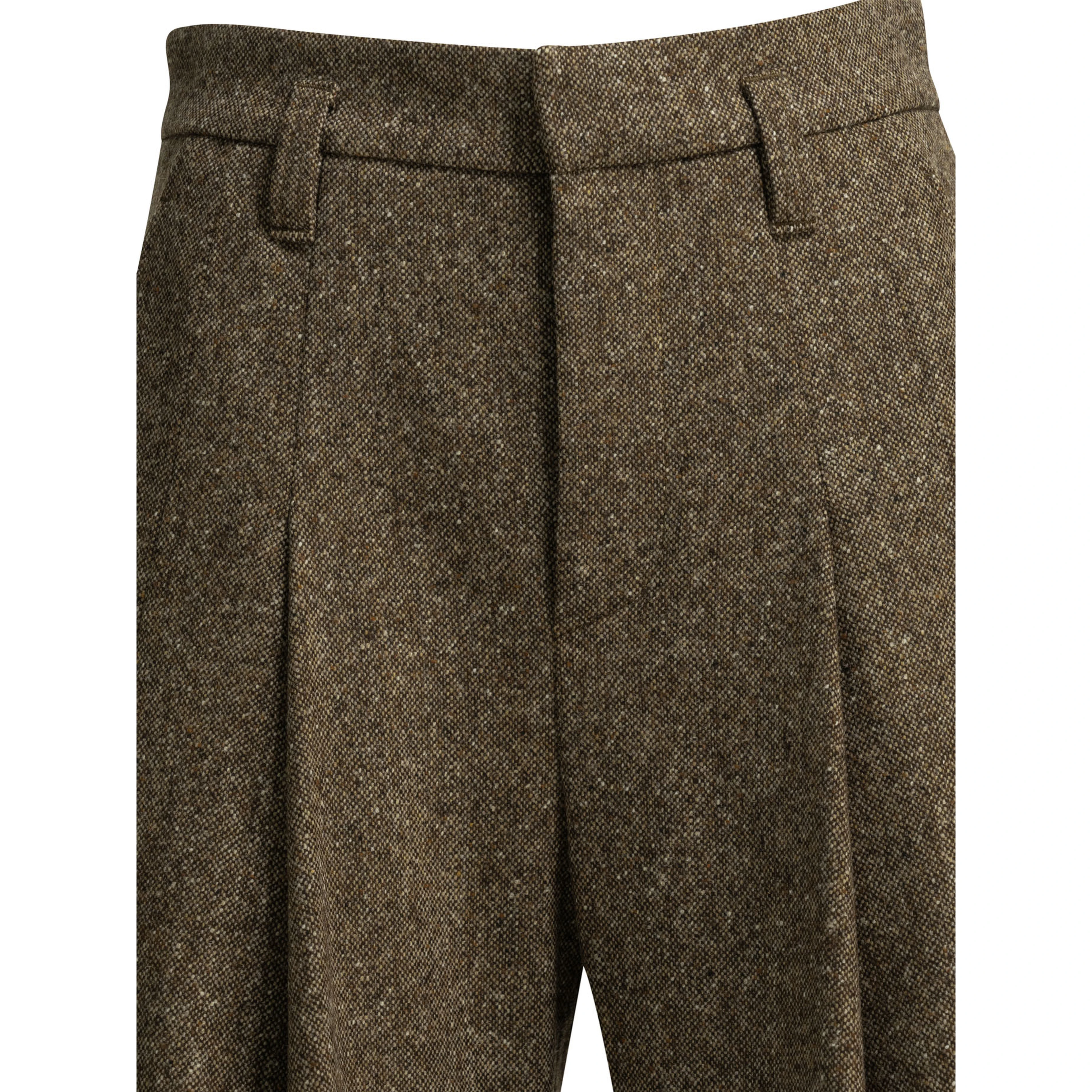 Wool high waisted pants