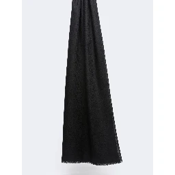 Scarf in wool and silk