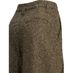 Wool high waisted pants