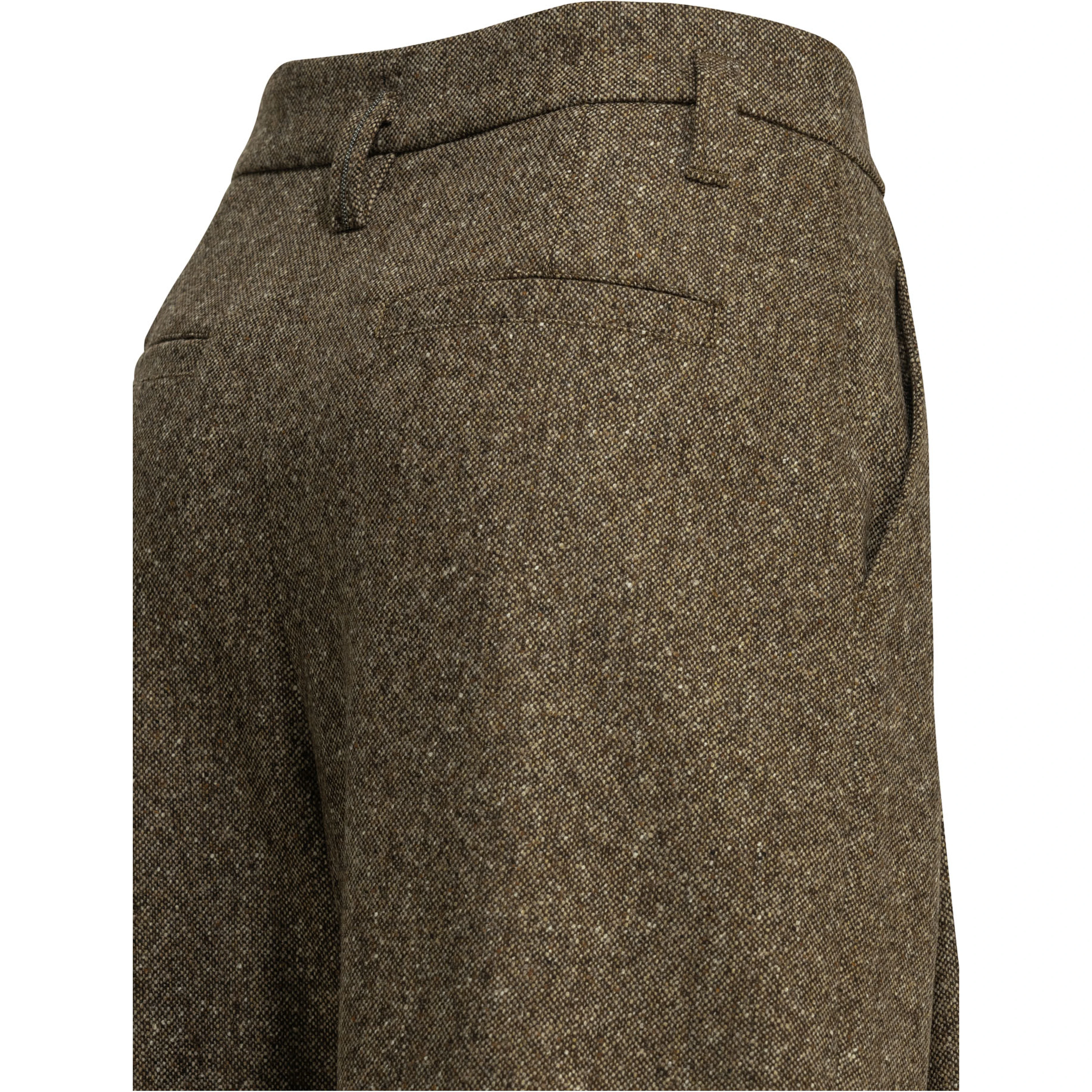Wool high waisted pants